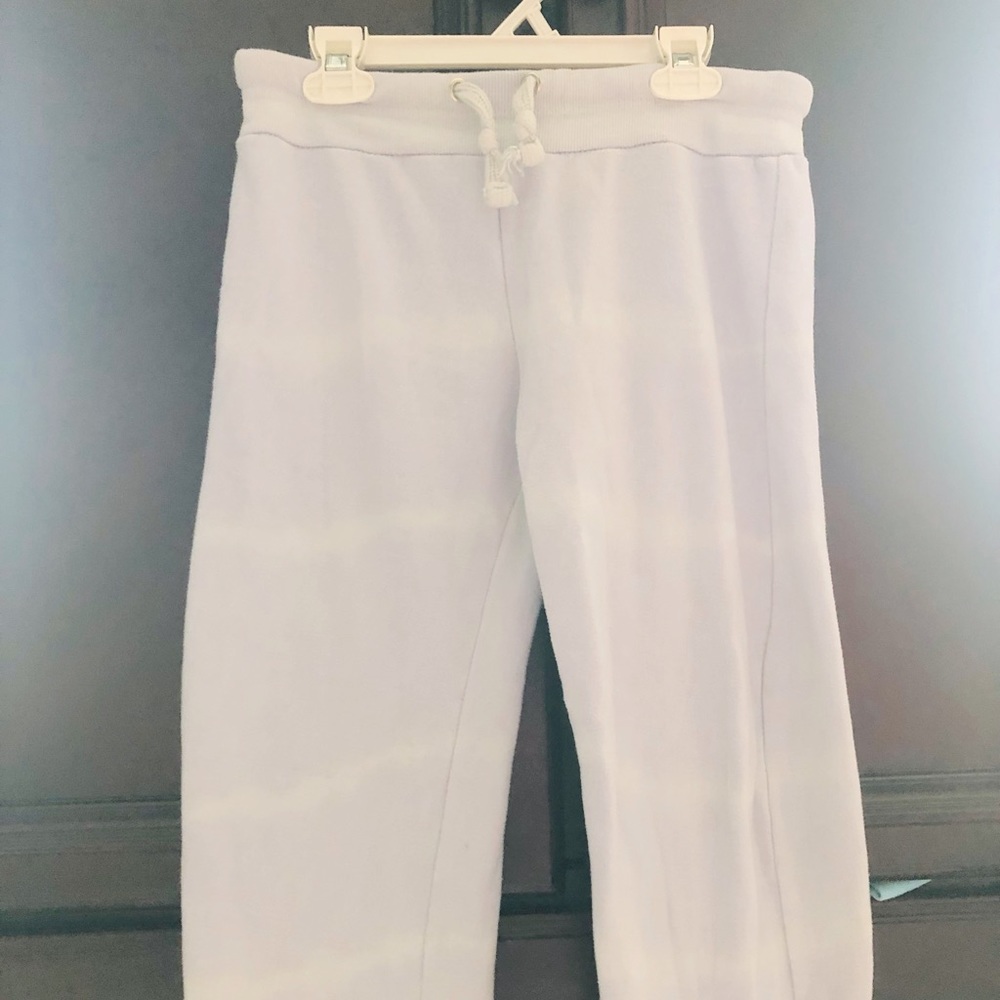 Purple and white ombré sweatpants / L 14